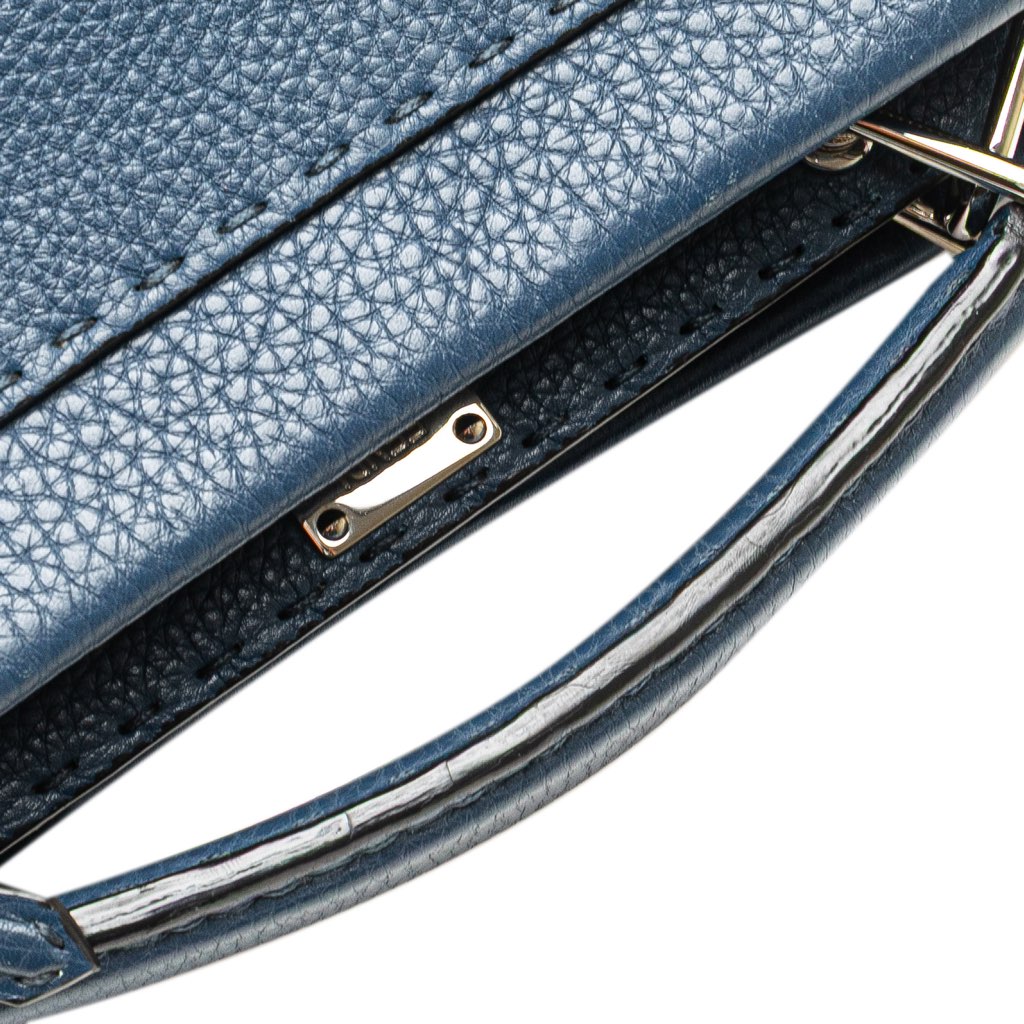 Fendi Mini Calfskin Romano Selleria Peekaboo Iconic Fit Satchel - Image 12