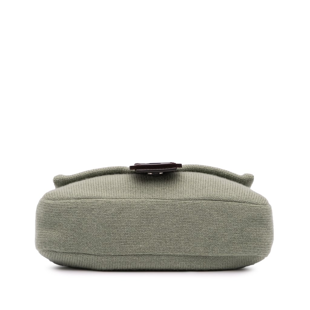 Fendi Cashmere Baguette Satchel - 3