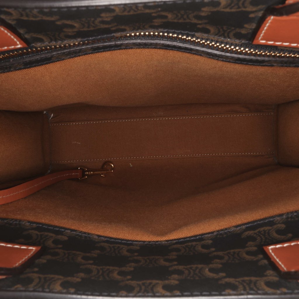 Celine Small Triomphe Coated Canvas Vertical Cabas Tote - 4