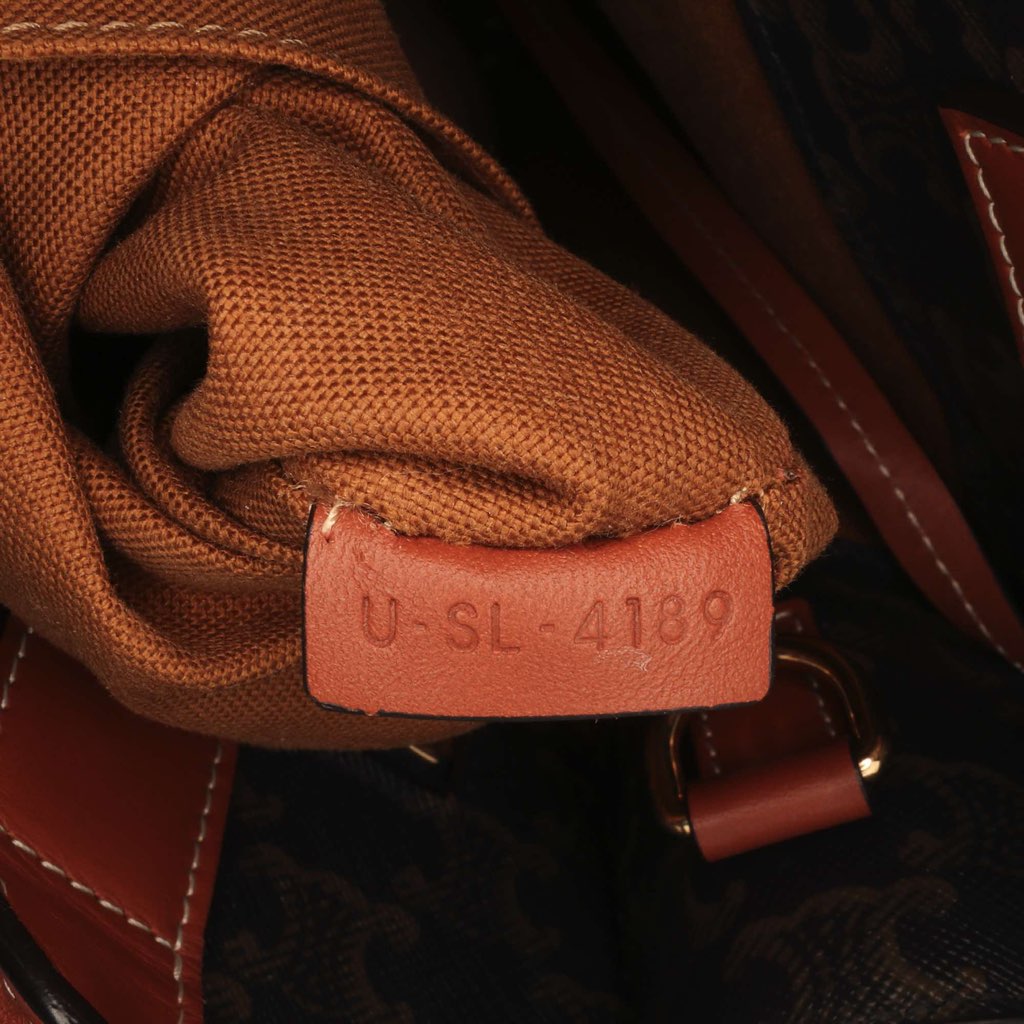 Celine Small Triomphe Coated Canvas Vertical Cabas Tote - 5