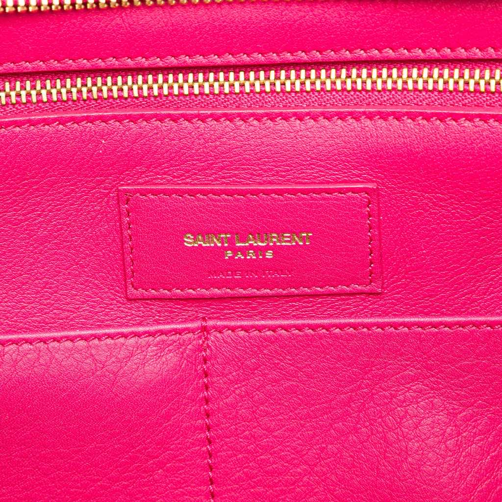 Saint Laurent Small Calfskin Cabas Chyc Satchel - 5