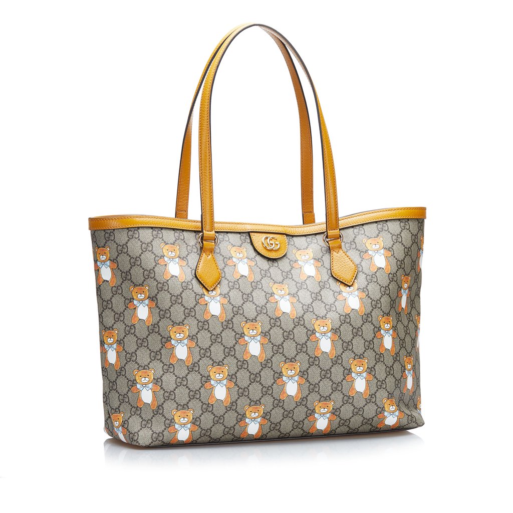 Gucci Exo Kai Teddy Bear GG Supreme Tote Bag - 2