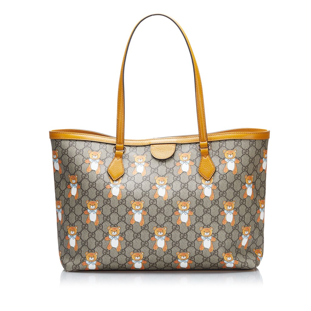Gucci Exo Kai Teddy Bear GG Supreme Tote Bag - 3