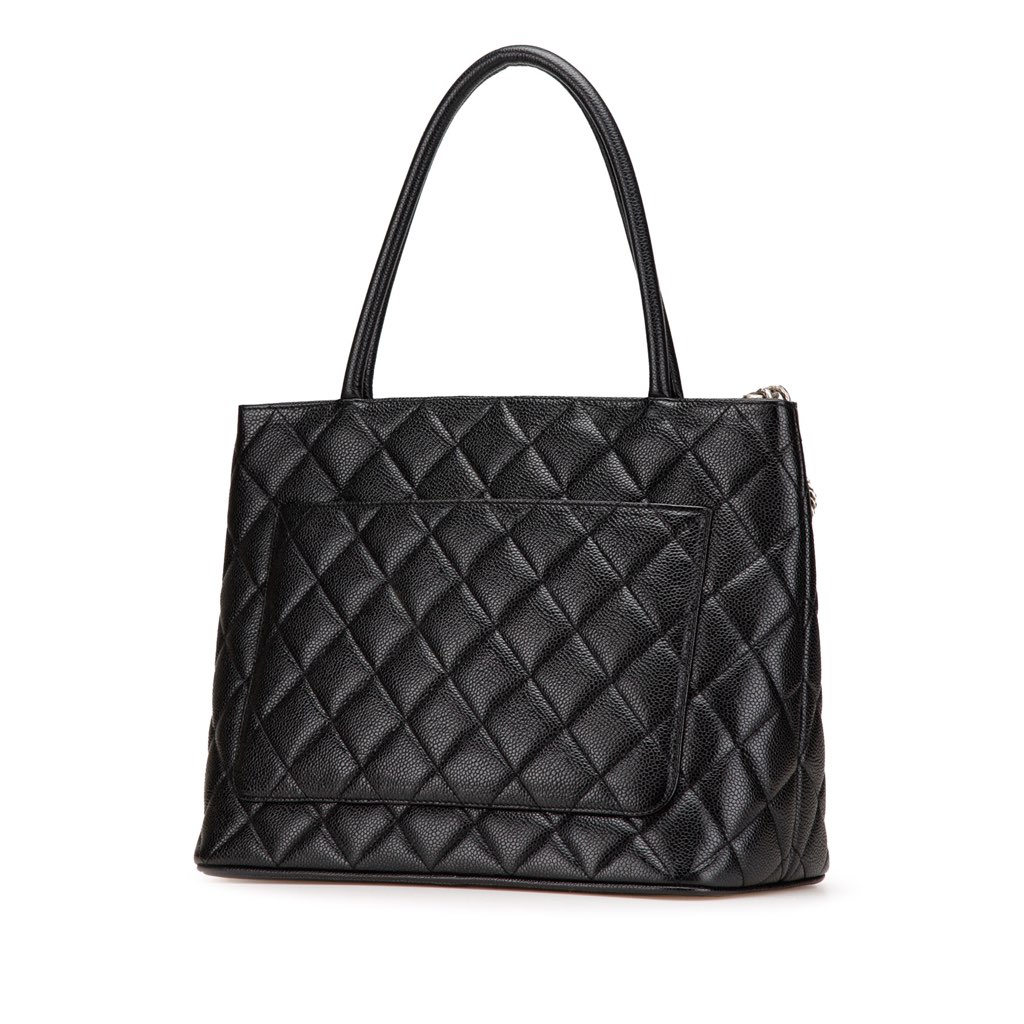 Chanel Caviar Medallion Tote - Back view