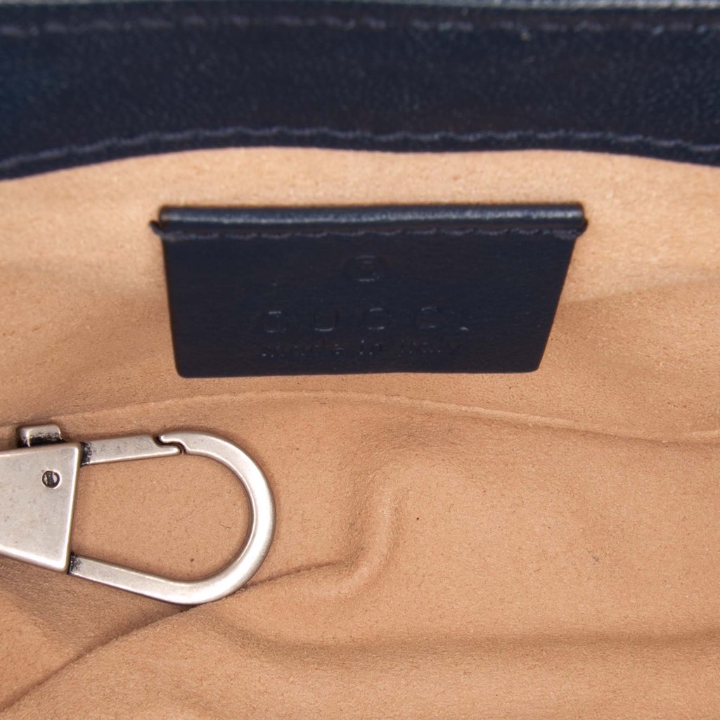Gucci Super Mini GG Marmont Matelasse Leather Torchon Flap Crossbody - 4