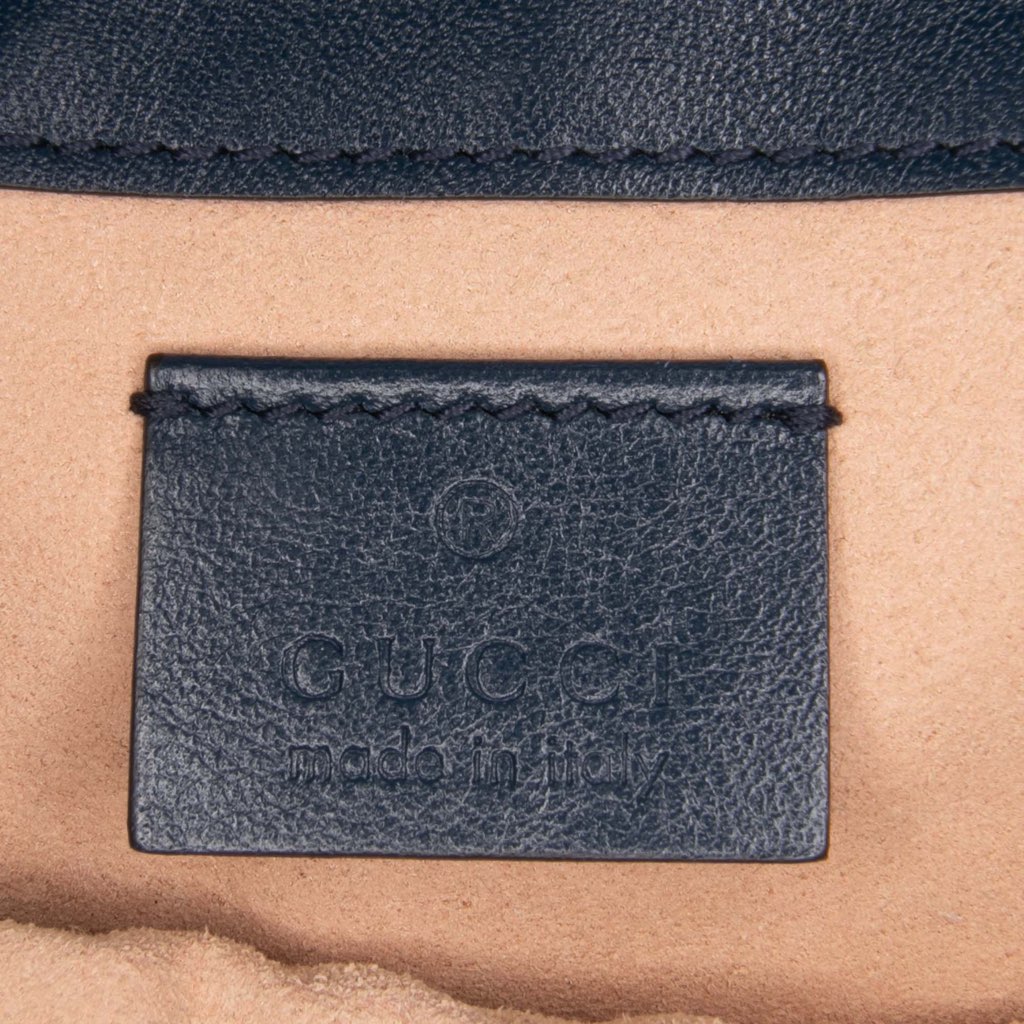 Gucci Super Mini GG Marmont Matelasse Leather Torchon Flap Crossbody - 5