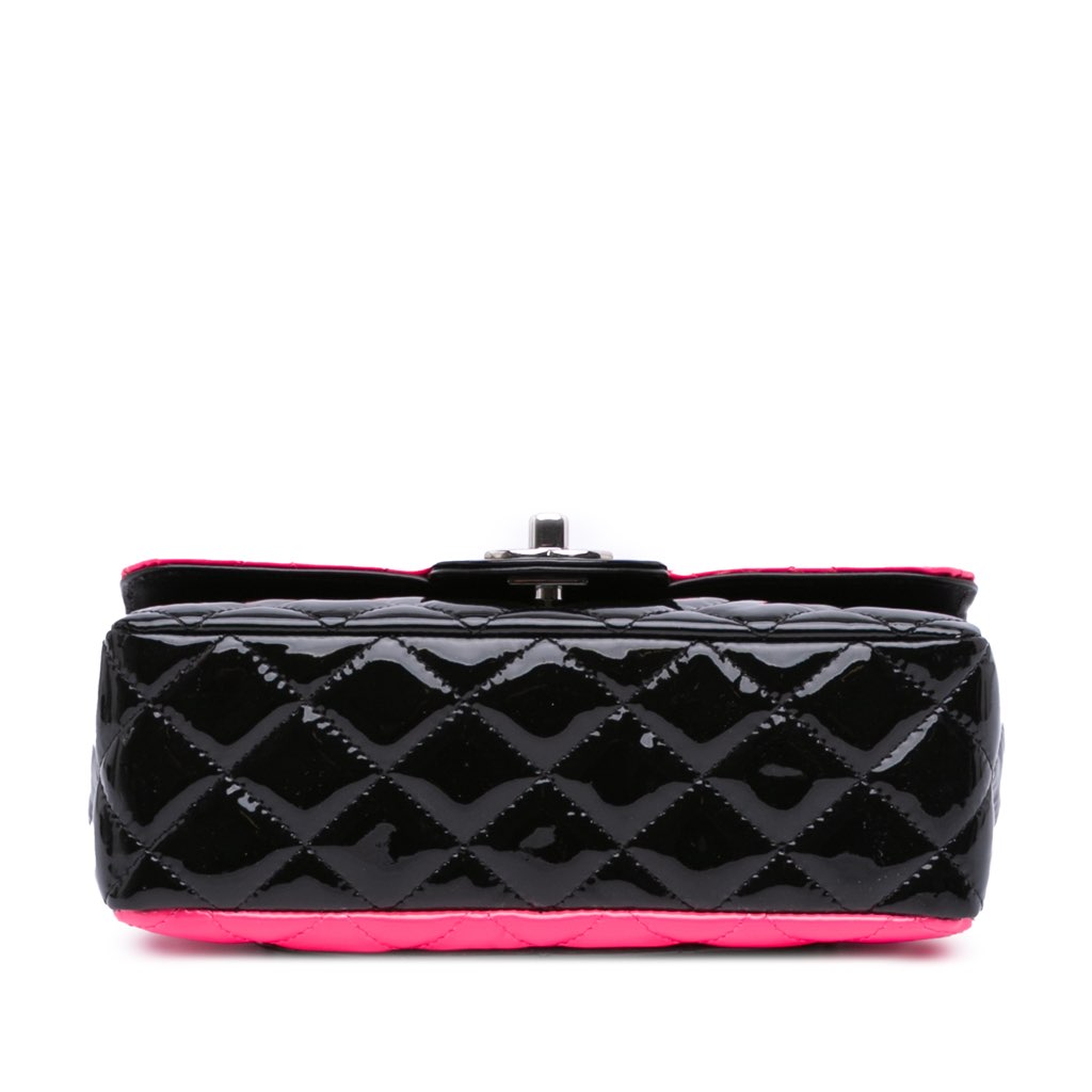 Chanel Mini Rectangular Classic Bicolor Patent Single Flap - Image 6