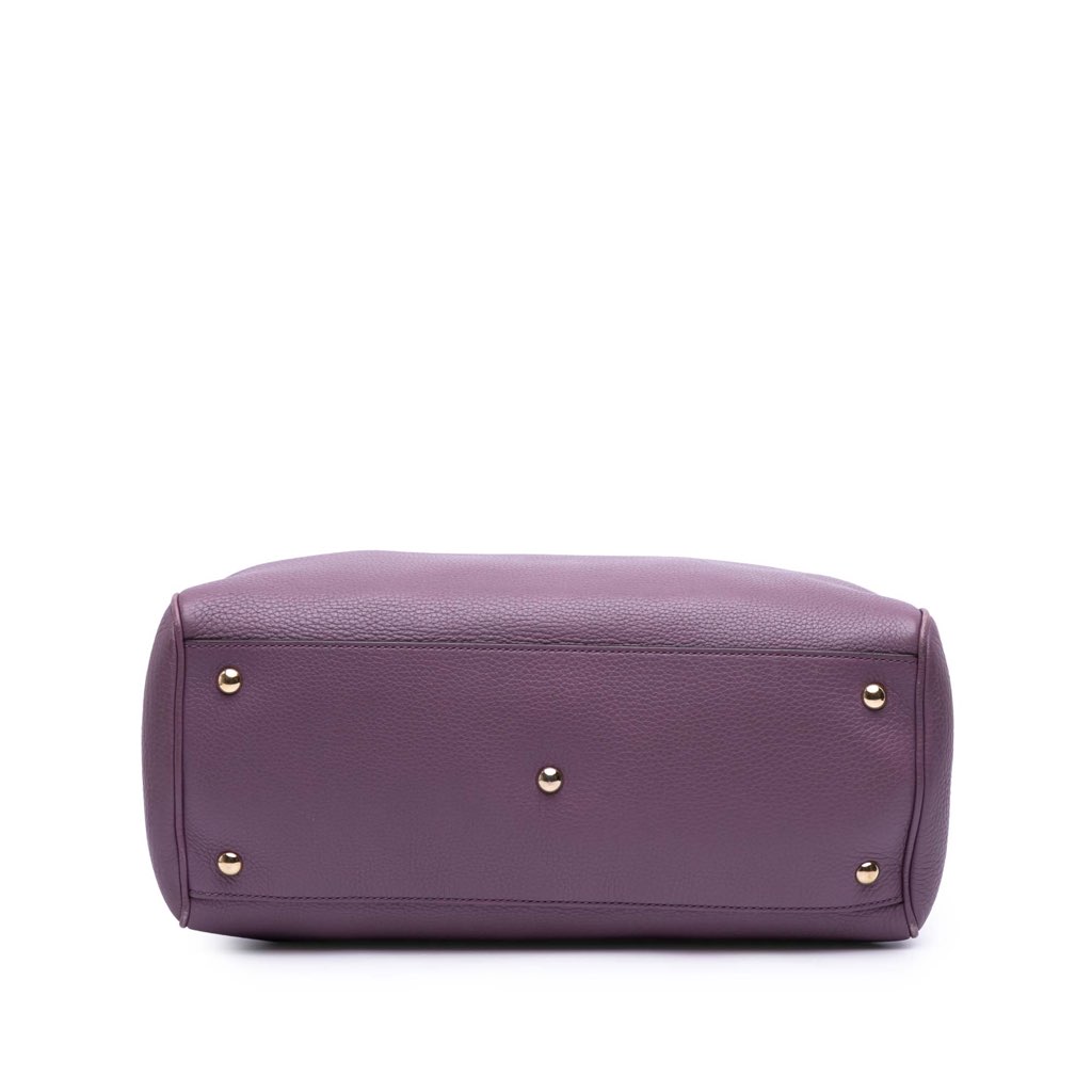 Gucci Medium Calfskin Bamboo Shopper Satchel - 3