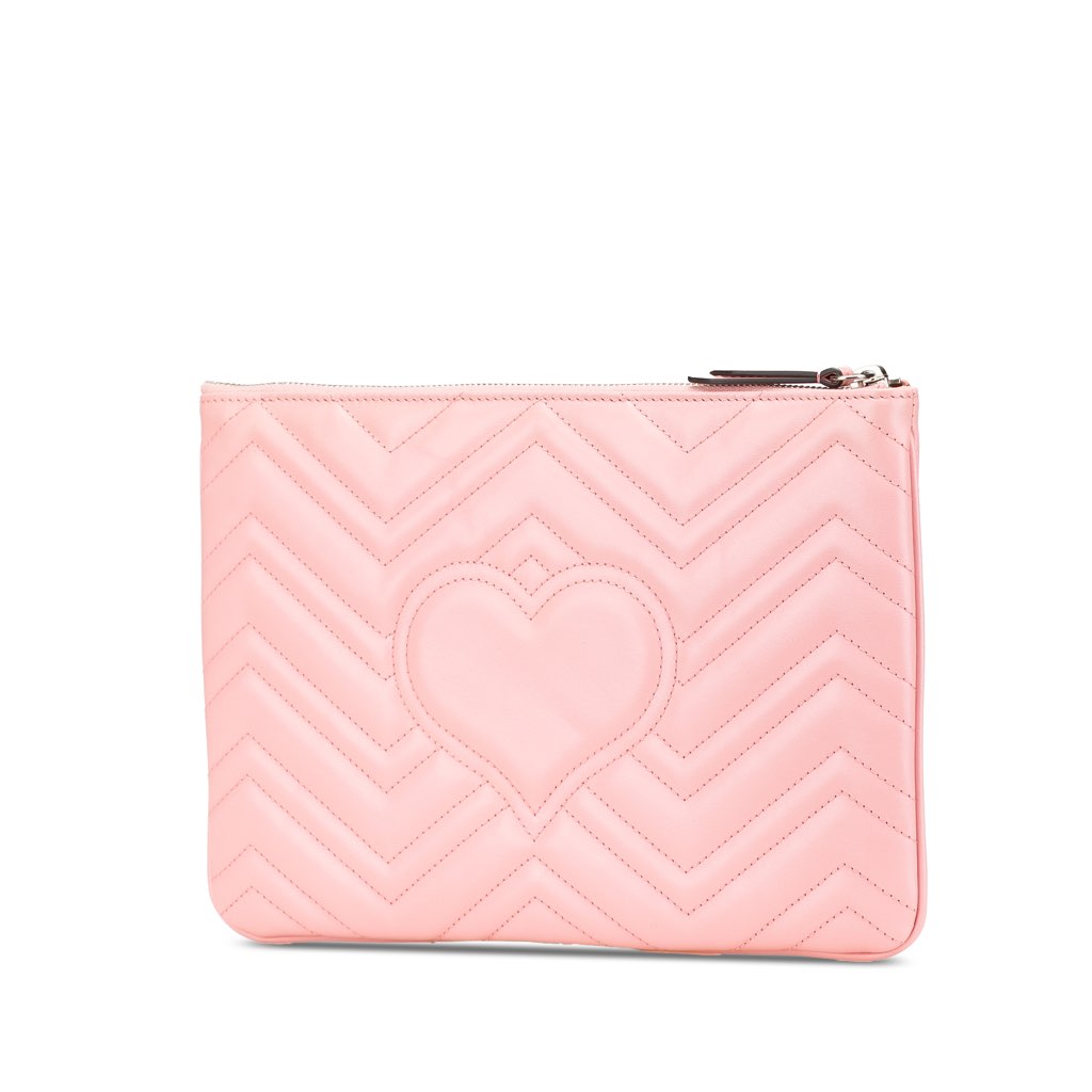 Gucci GG Marmont Matelasse Leather Clutch - Back view