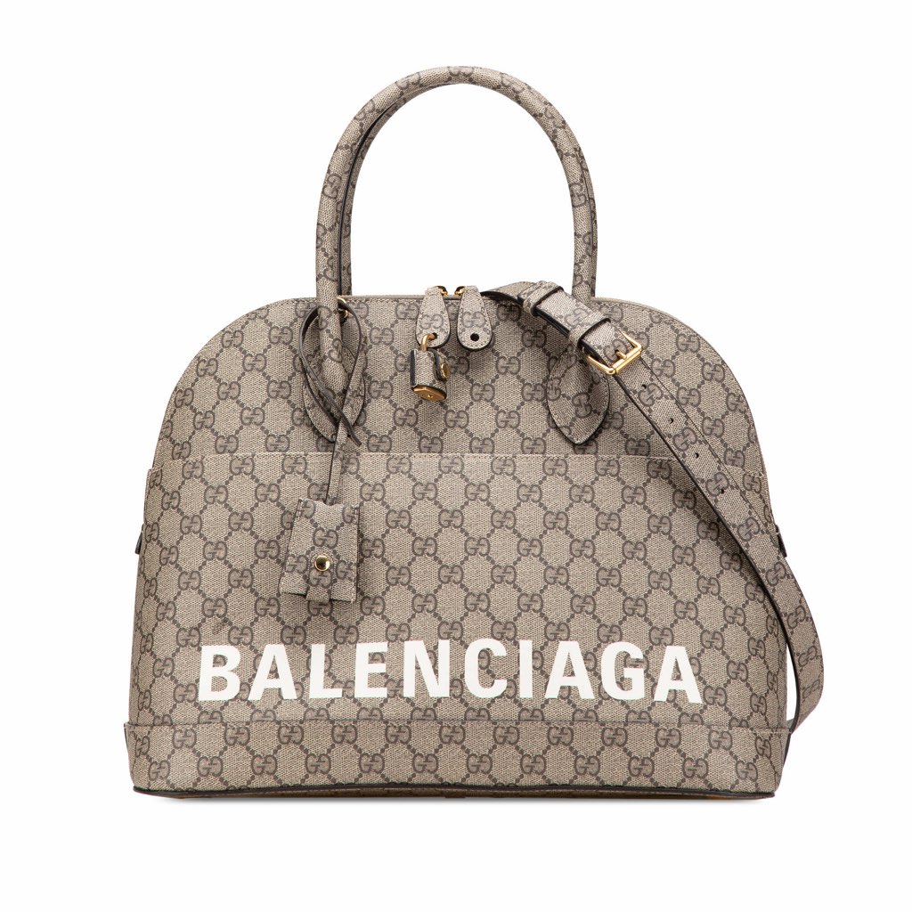Gucci Balenciaga The Hacker Project Medium GG Supreme Ville Satchel