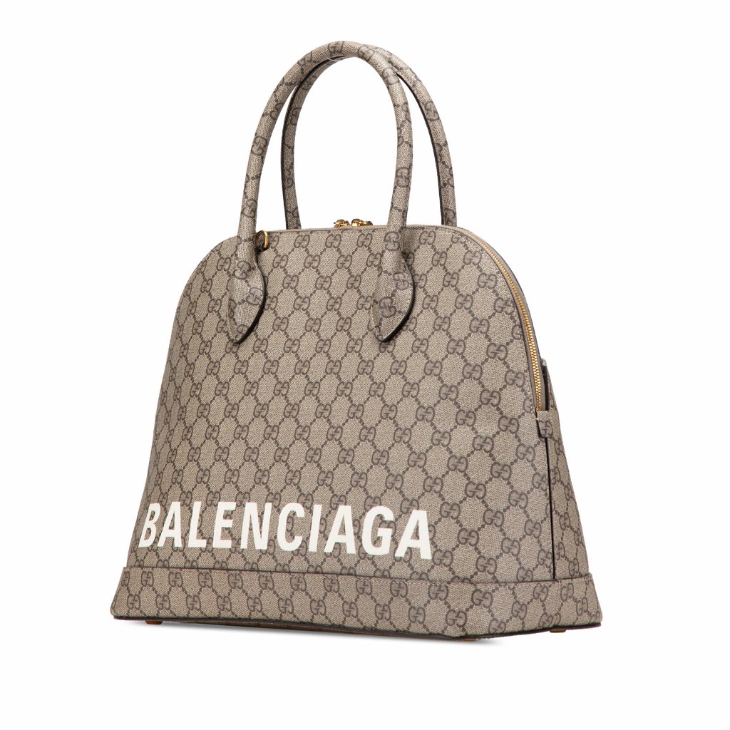Gucci Balenciaga The Hacker Project Medium GG Supreme Ville Satchel - 2