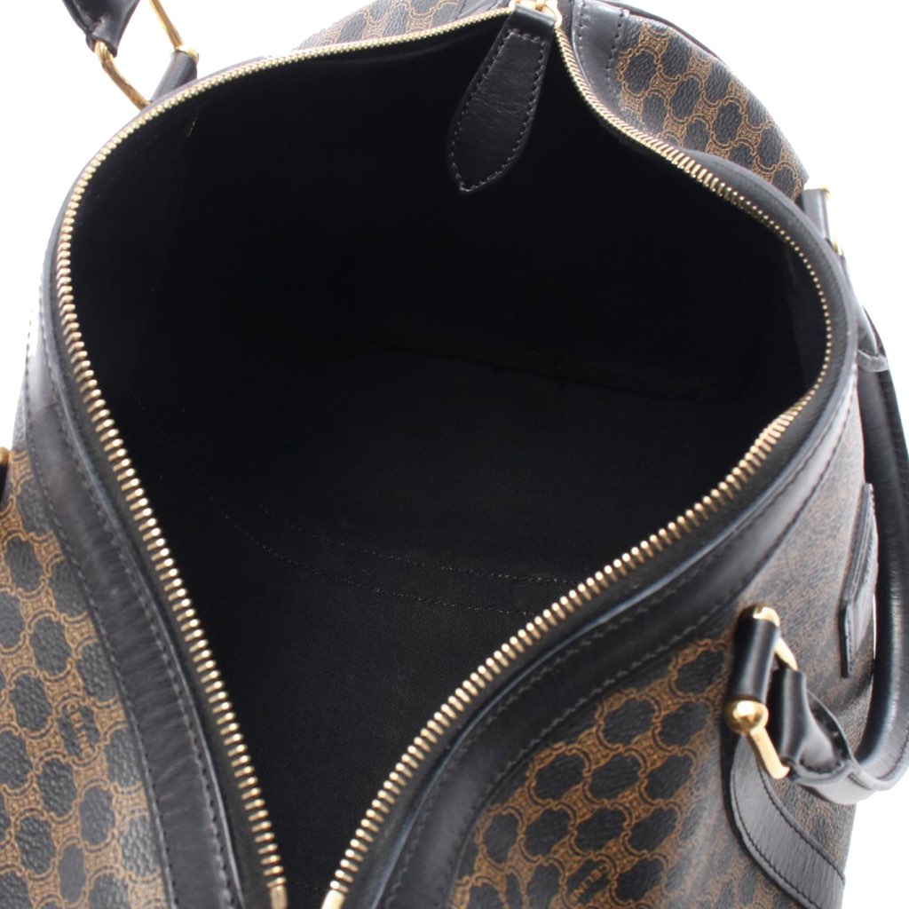 Celine Macadam Coated Canvas Boston Bag - 3