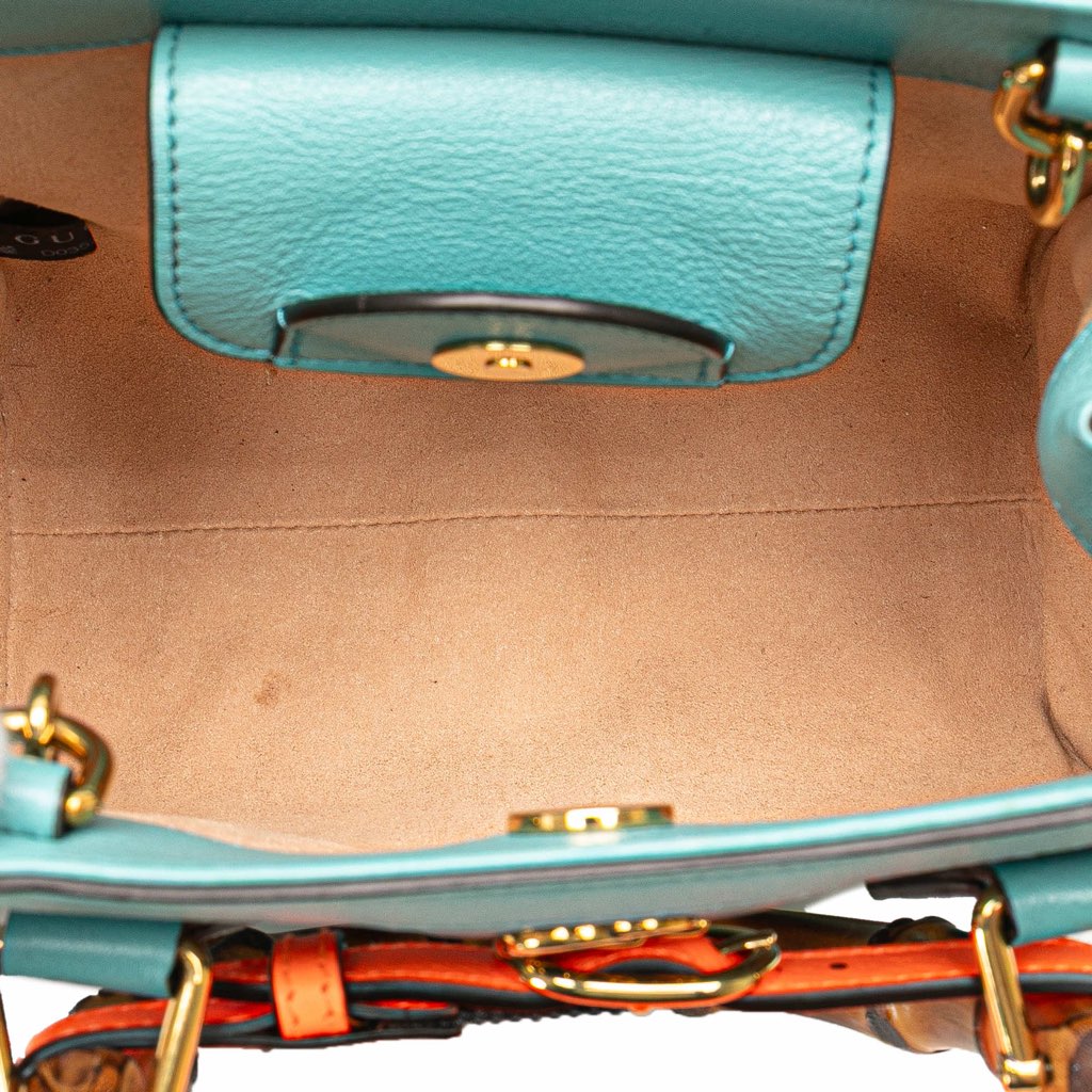 Gucci Mini Calfskin Bamboo Diana Satchel - 4