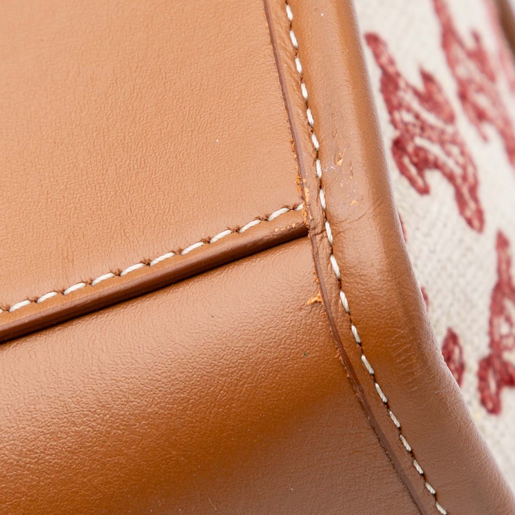 Celine Triomphe Embroidered Canvas Horizontal Cabas Tote - Detail 2