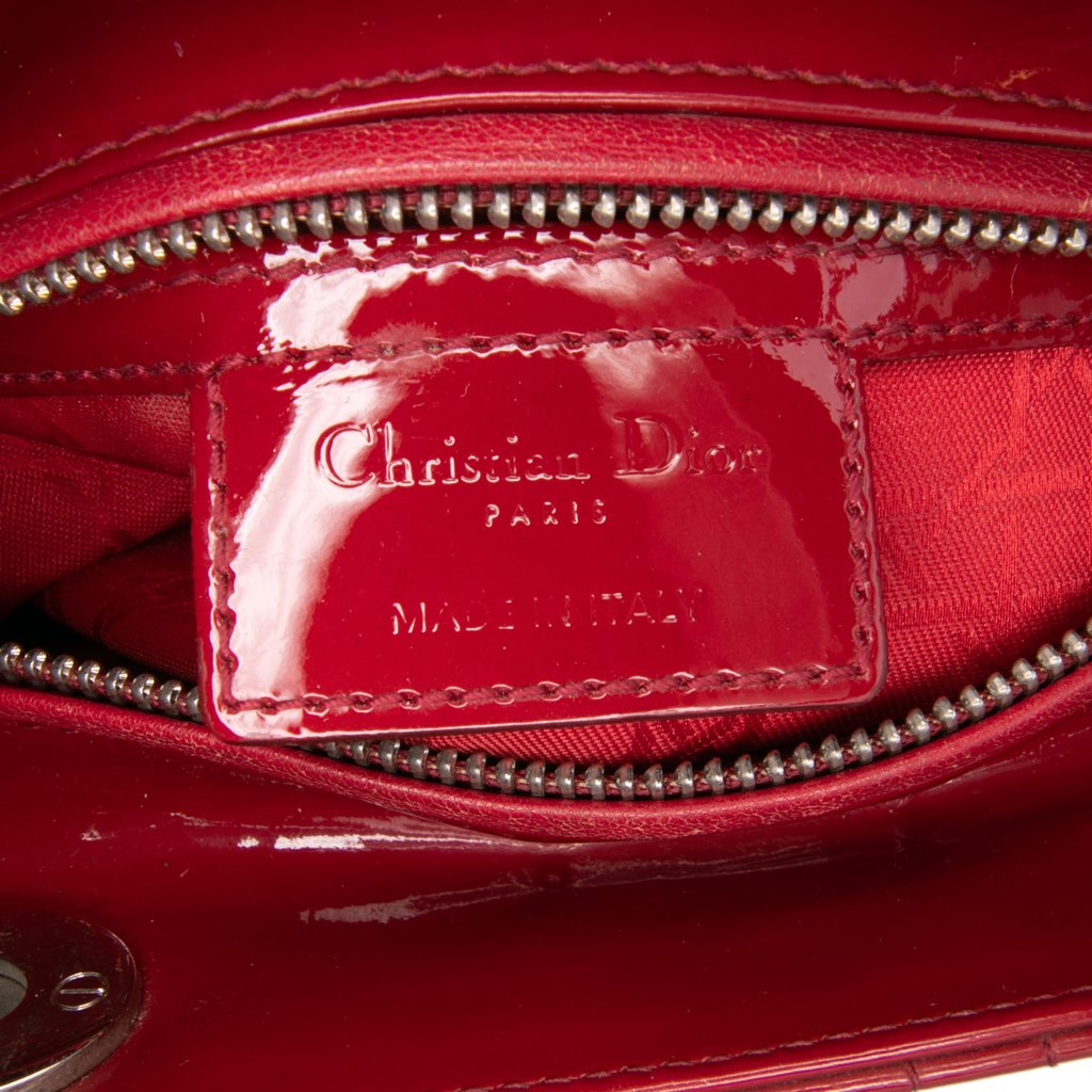 Dior Medium Patent Cannage Lady Dior - 5