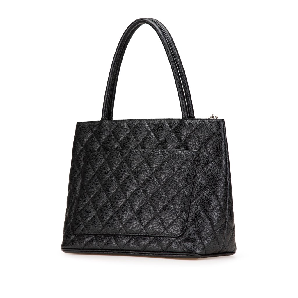 Chanel Caviar Medallion Tote - Back view