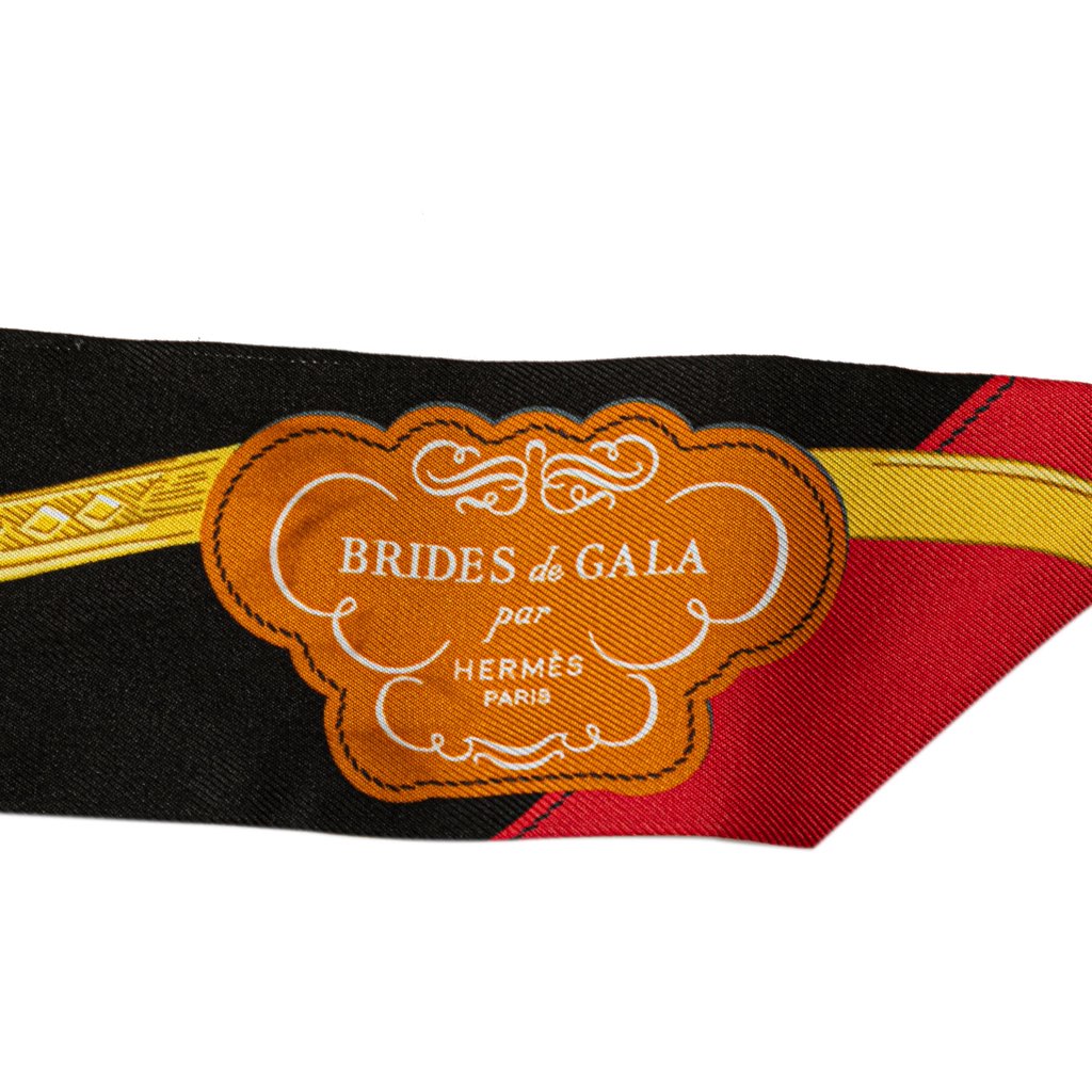 Hermès Brides de Gala Twilly Silk Scarf - Back view