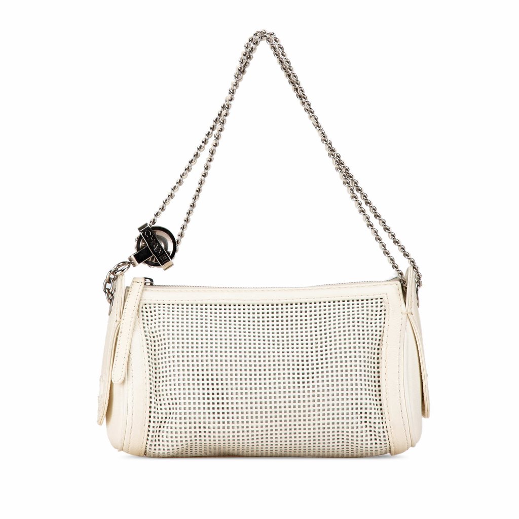 Chanel Caviar Perforated Pulley Shoulder Bag