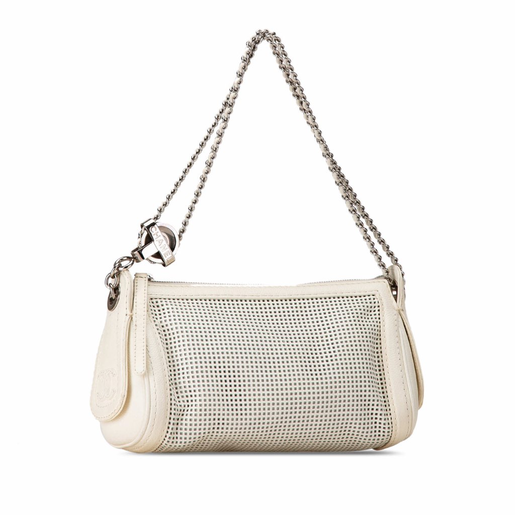 Chanel Caviar Perforated Pulley Shoulder Bag - 2