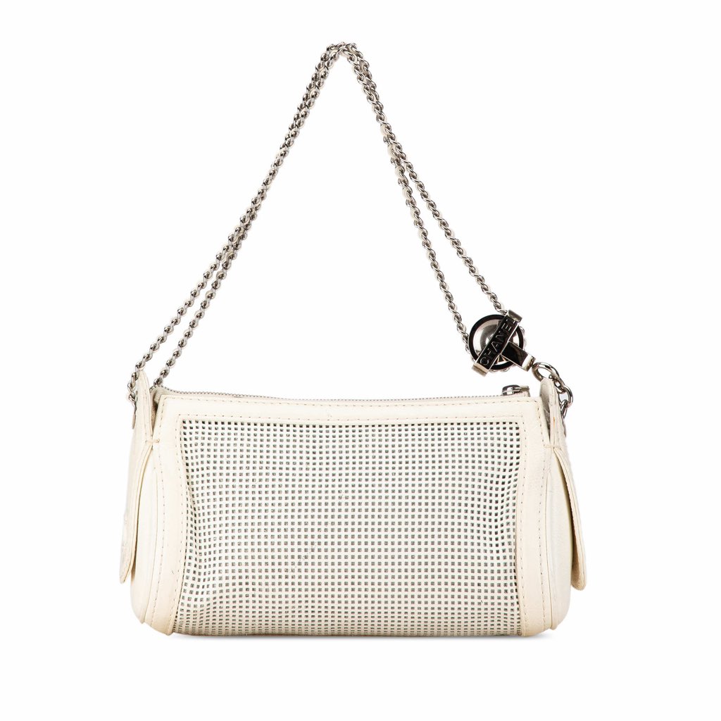 Chanel Caviar Perforated Pulley Shoulder Bag - 3