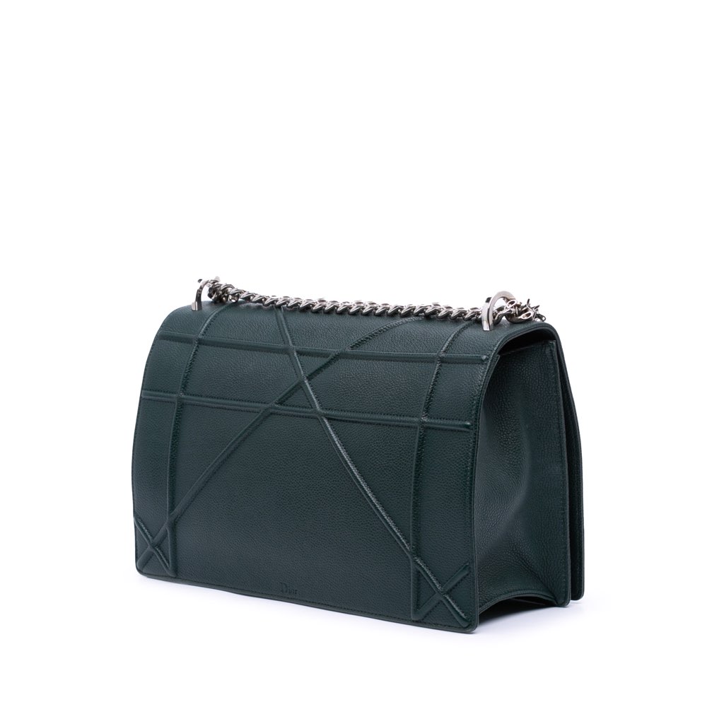 Dior Large Grained Calfskin Diorama Flap - 2