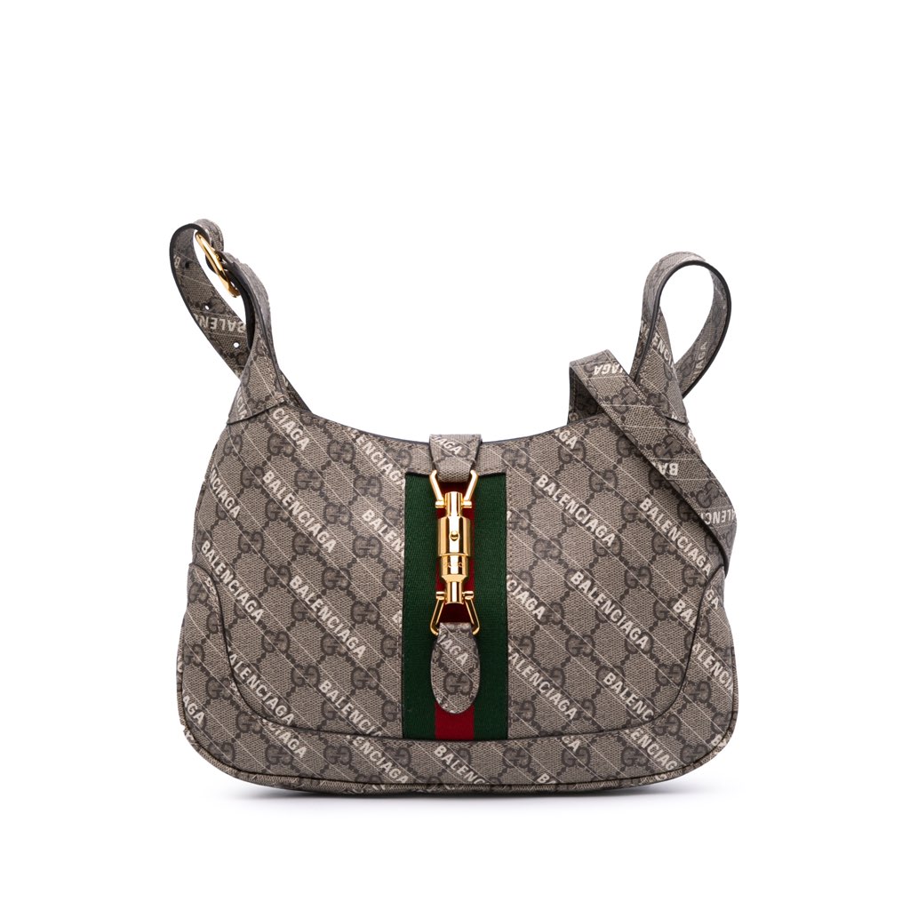 Gucci Balenciaga The Hacker Project Small GG Supreme Web Jackie 1961