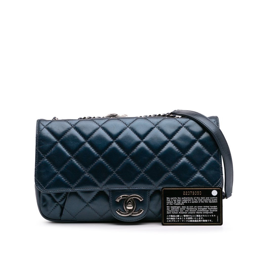 Chanel Quilted Glazed Calfskin Coco Pleats Flap - Image 13
