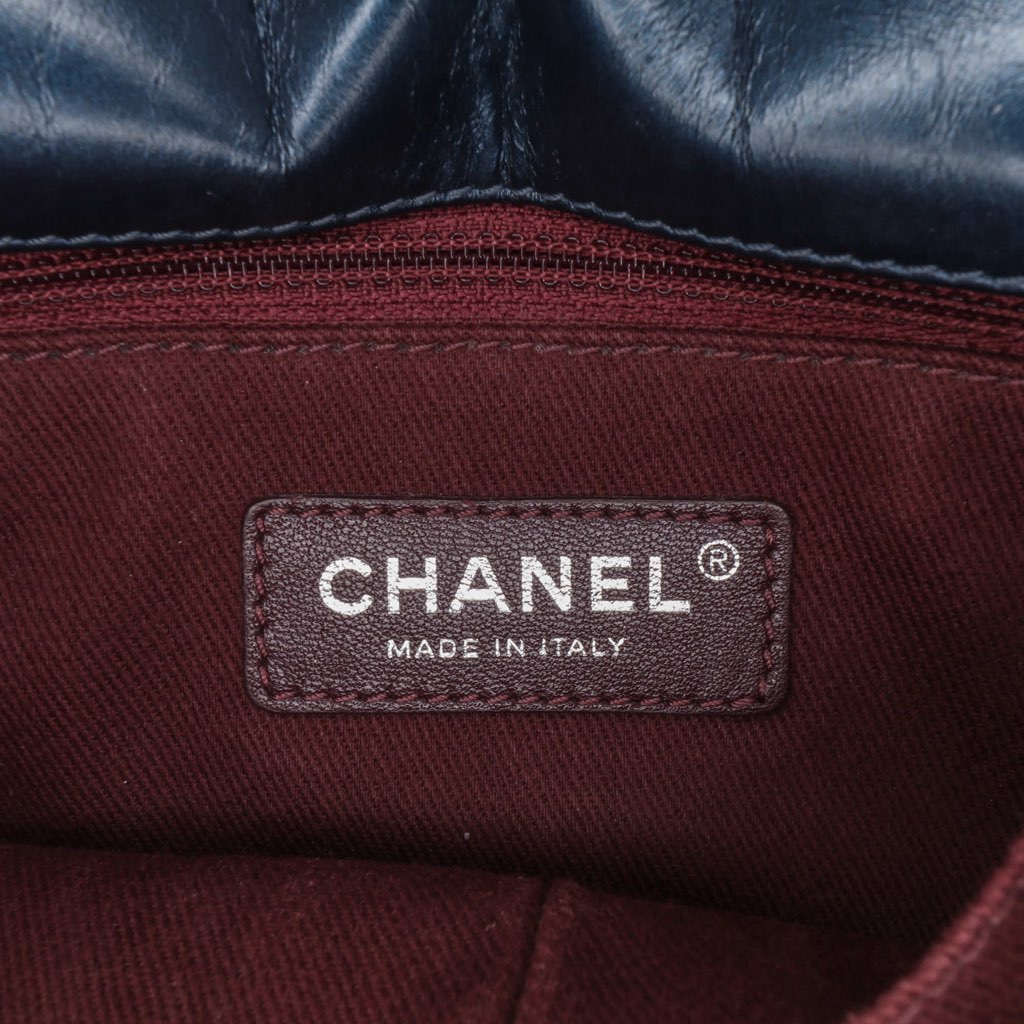 Chanel Quilted Glazed Calfskin Coco Pleats Flap - Side view