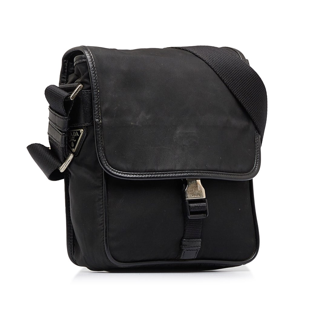 Prada Tessuto Buckle Messenger Bag - 2