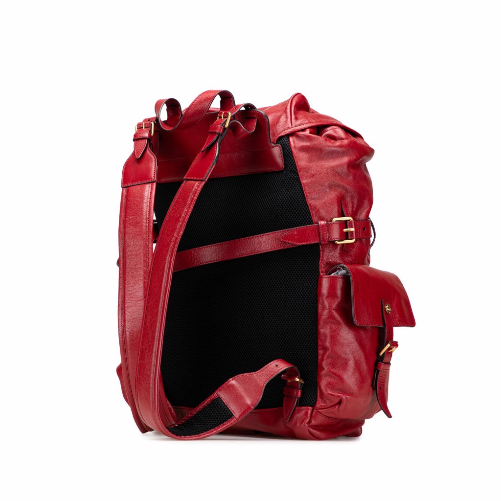 Gucci Piuma Lux Calfskin Re(Belle) Backpack - Back view