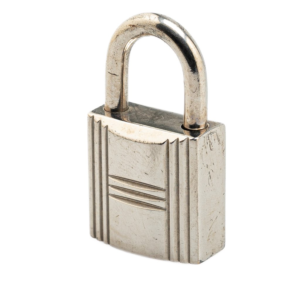 Hermès Palladium Plated Cadena Lock and Key - Back view