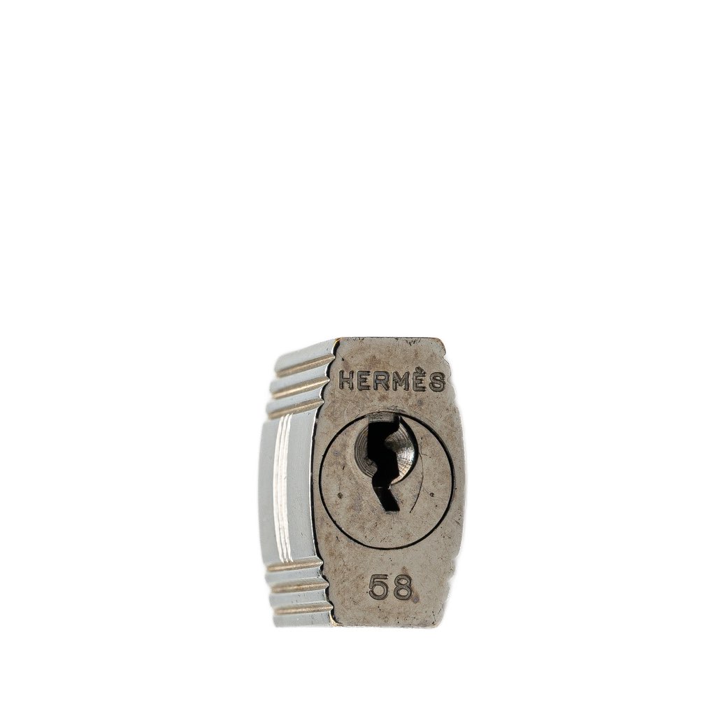 Hermès Palladium Plated Cadena Lock and Key - Image 6