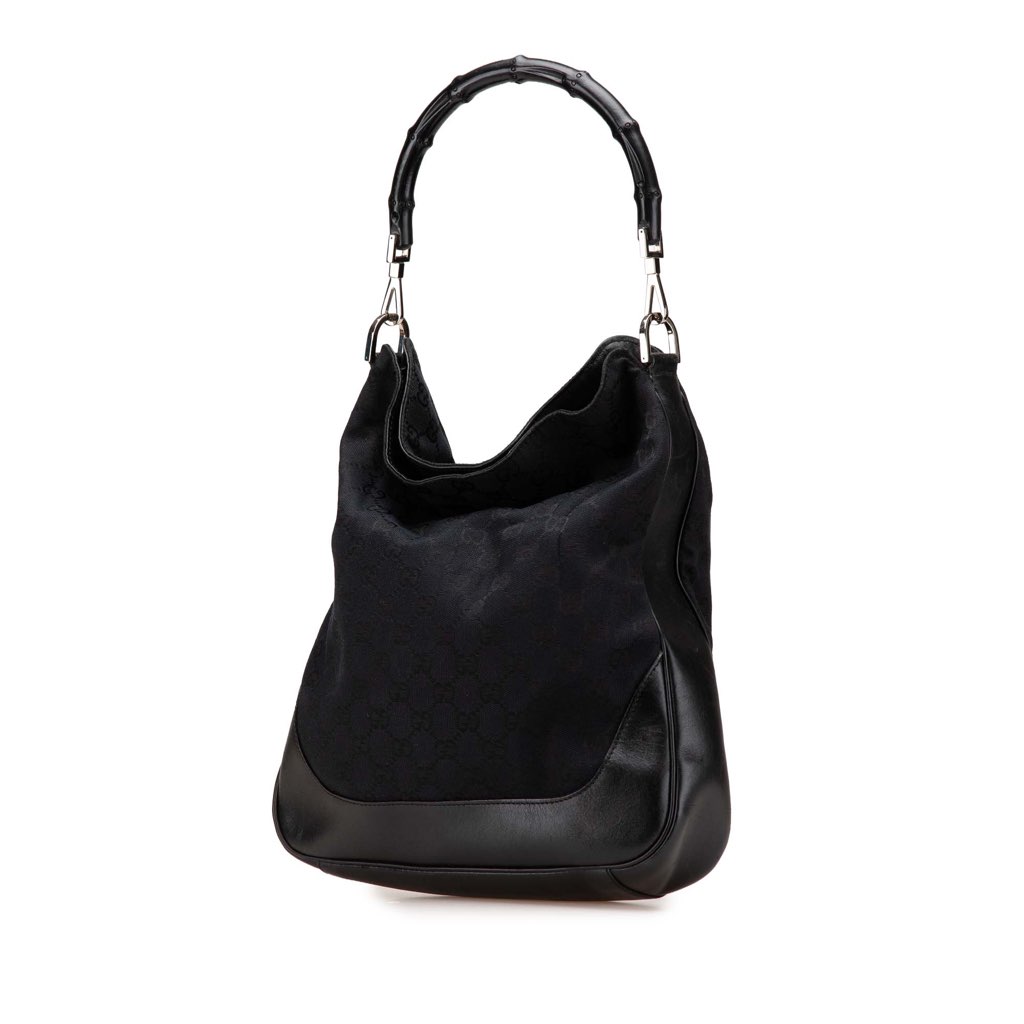 Gucci GG Canvas Bamboo Web Satchel - 2