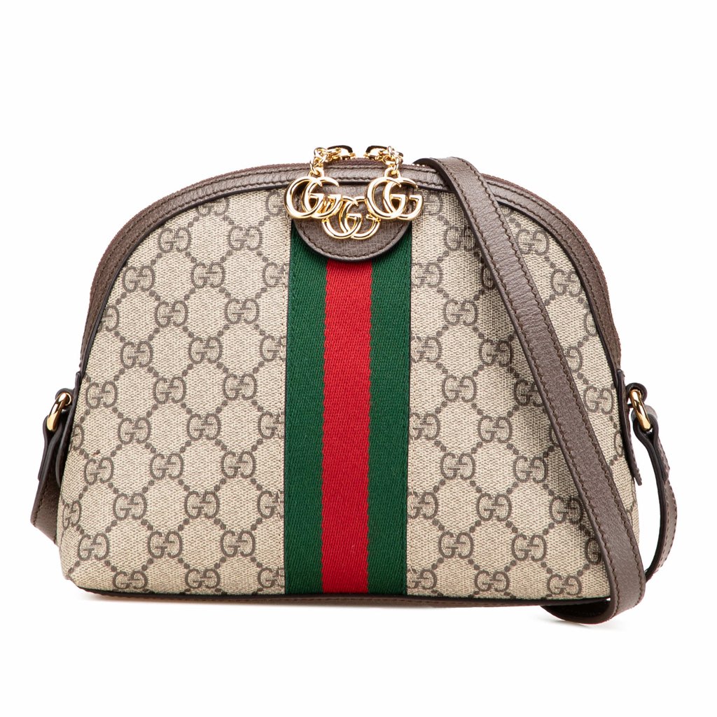 Gucci Small GG Supreme Ophidia Dome Crossbody