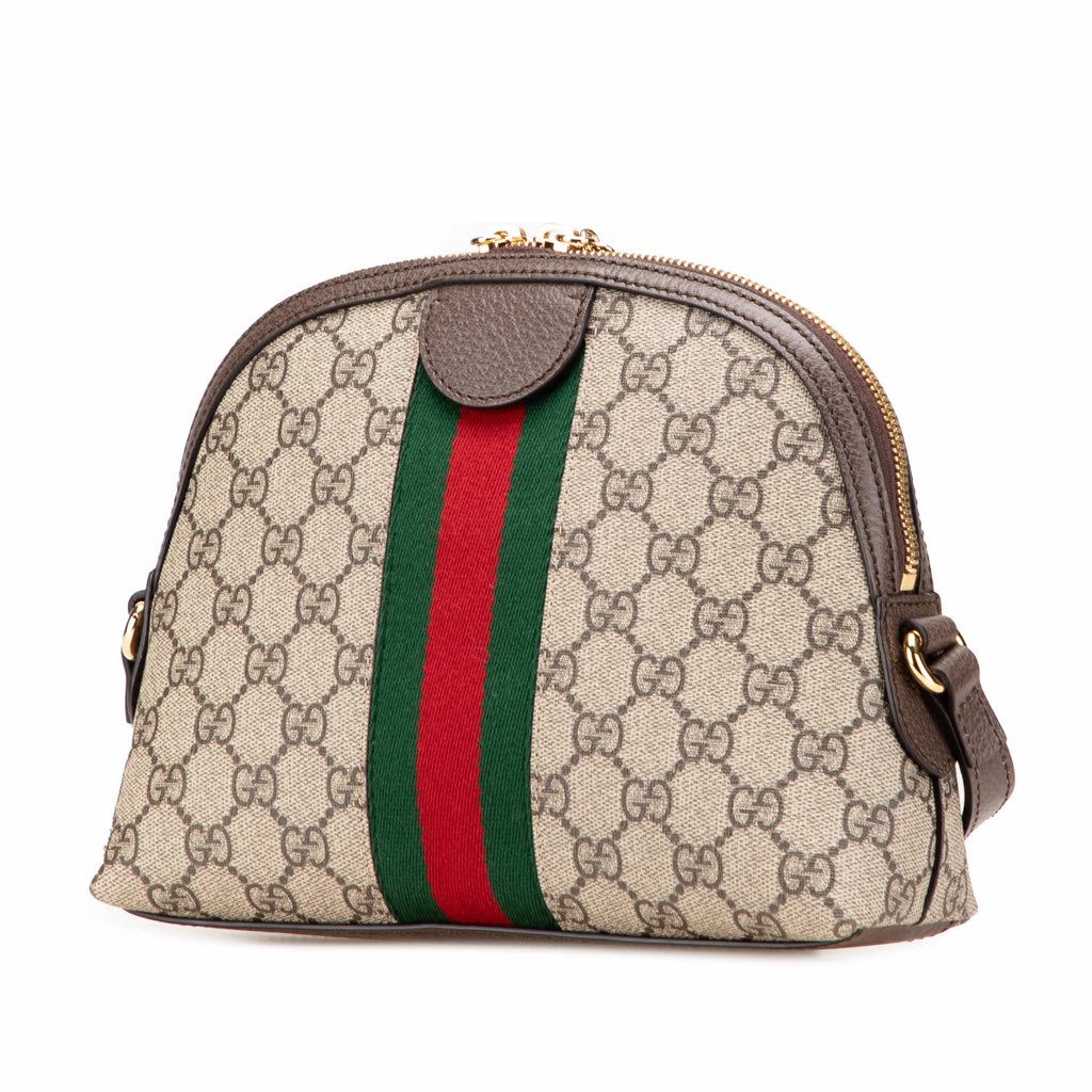 Gucci Small GG Supreme Ophidia Dome Crossbody - 2
