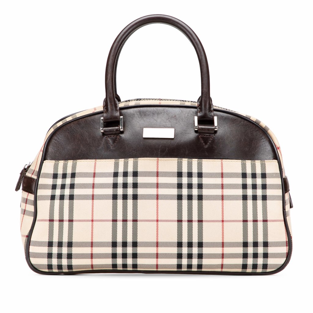 Burberry House Check Canvas Handbag