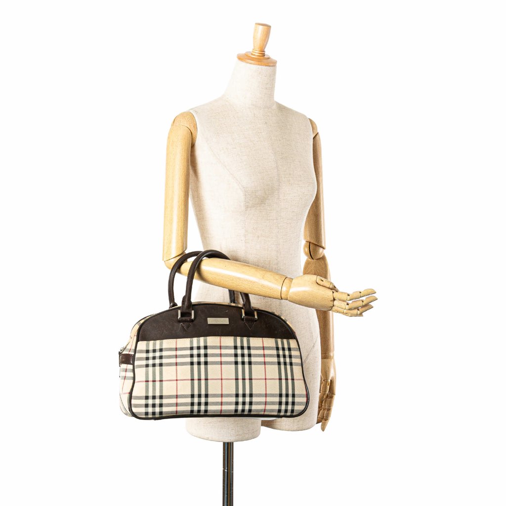 Burberry House Check Canvas Handbag - Image 14