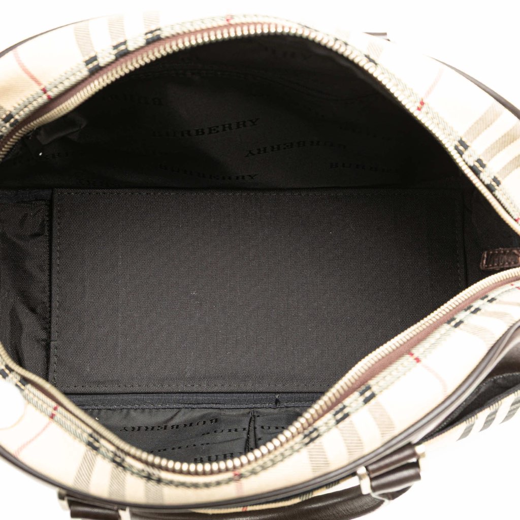 Burberry House Check Canvas Handbag - 4
