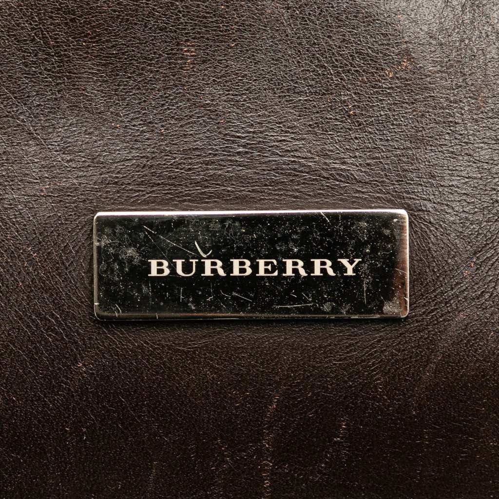 Burberry House Check Canvas Handbag - Side view
