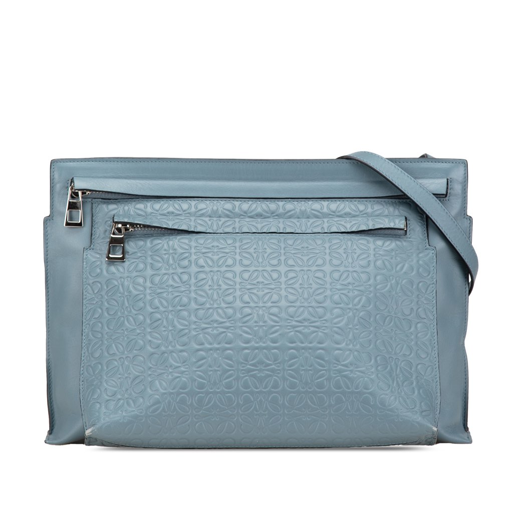 Loewe Leather Repeat Anagram Double T Pouch