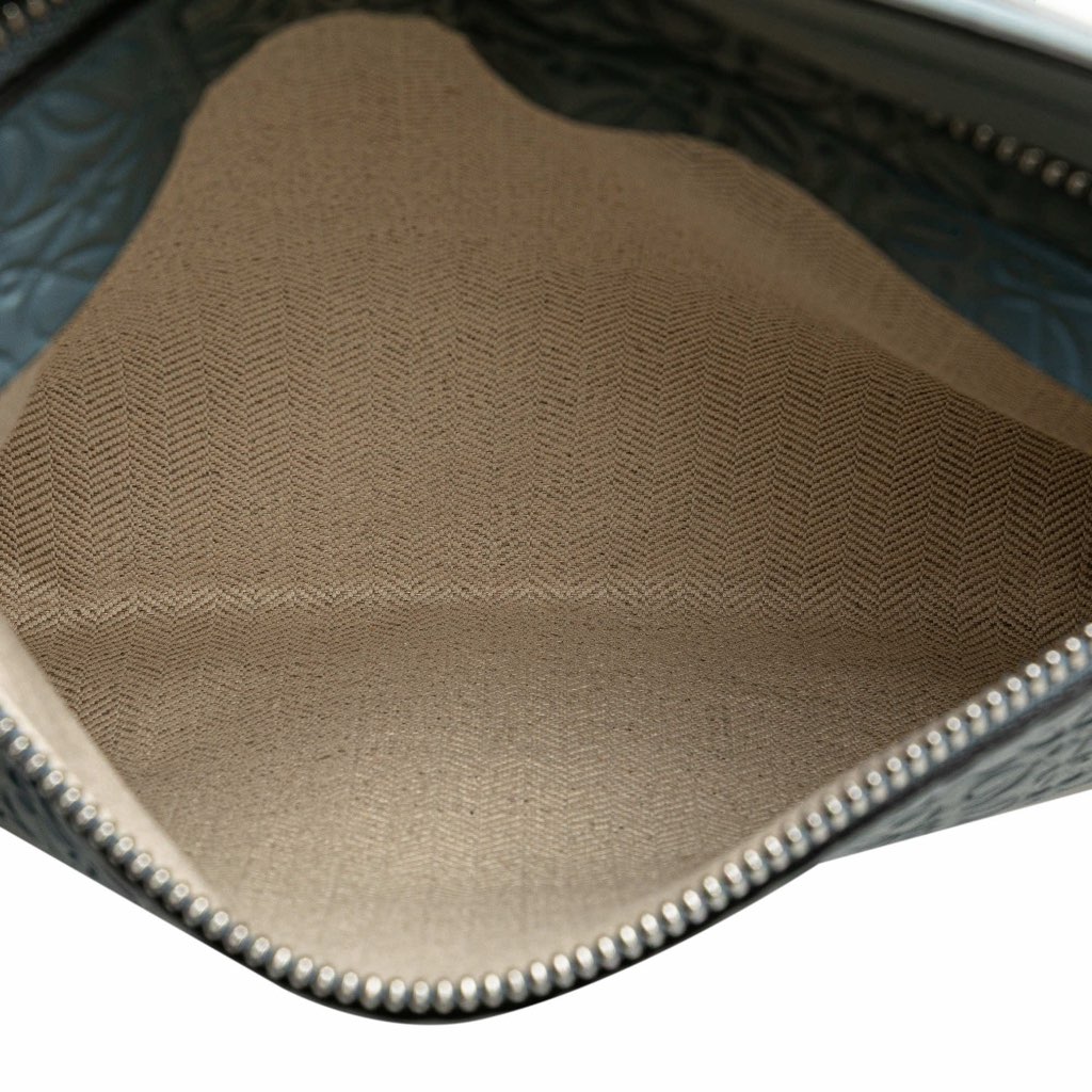 Loewe Leather Repeat Anagram Double T Pouch - 4