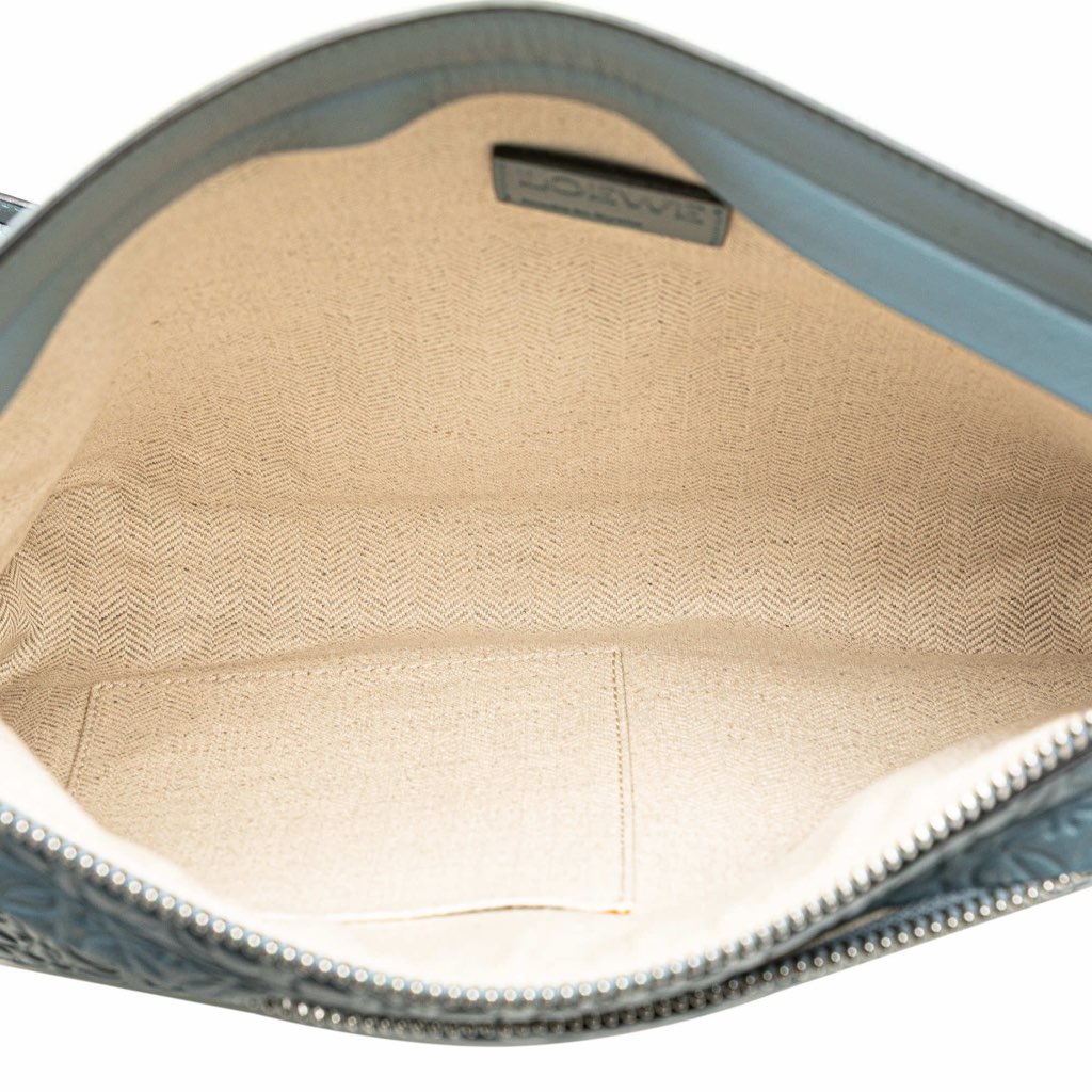 Loewe Leather Repeat Anagram Double T Pouch - 5