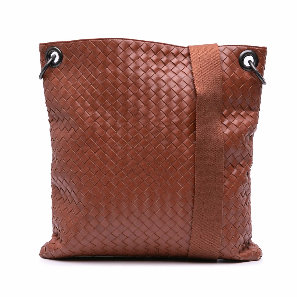 Bottega Veneta Leather Intrecciato Crossbody