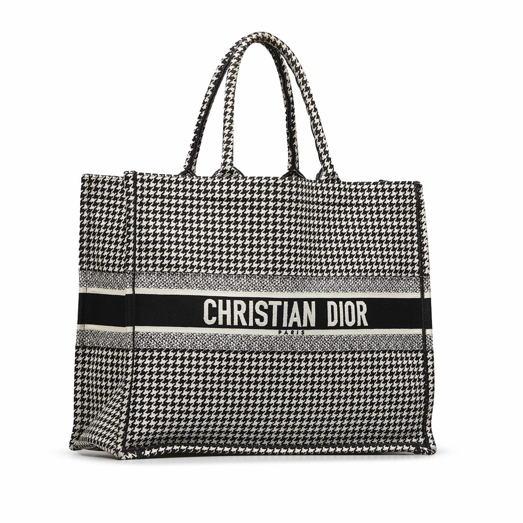 Dior Large Houndstooth Book Tote - 2