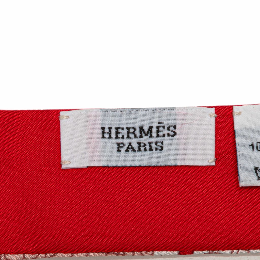 Hermès Le Tour Du Monde  Twilly Silk Scarf - 3