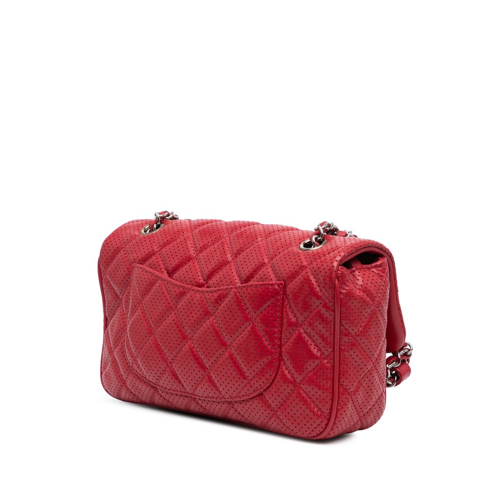 Chanel Medium Perforated Lambskin Punch Flap - 2