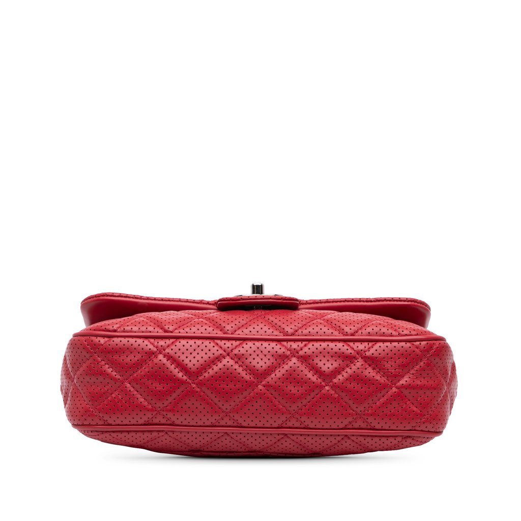 Chanel Medium Perforated Lambskin Punch Flap - 3