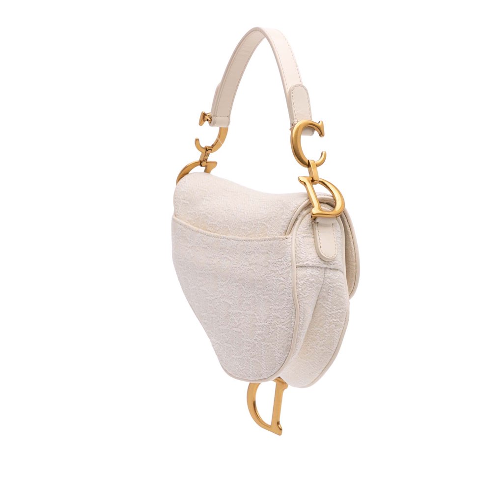 Dior Mini Oblique Canvas Saddle Bag - 2