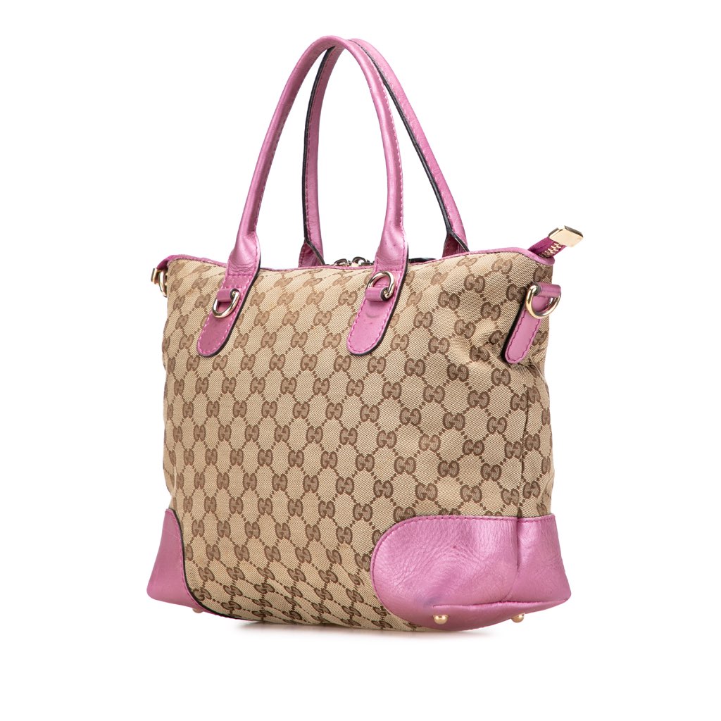 Gucci GG Canvas Heart Bit Satchel - 2