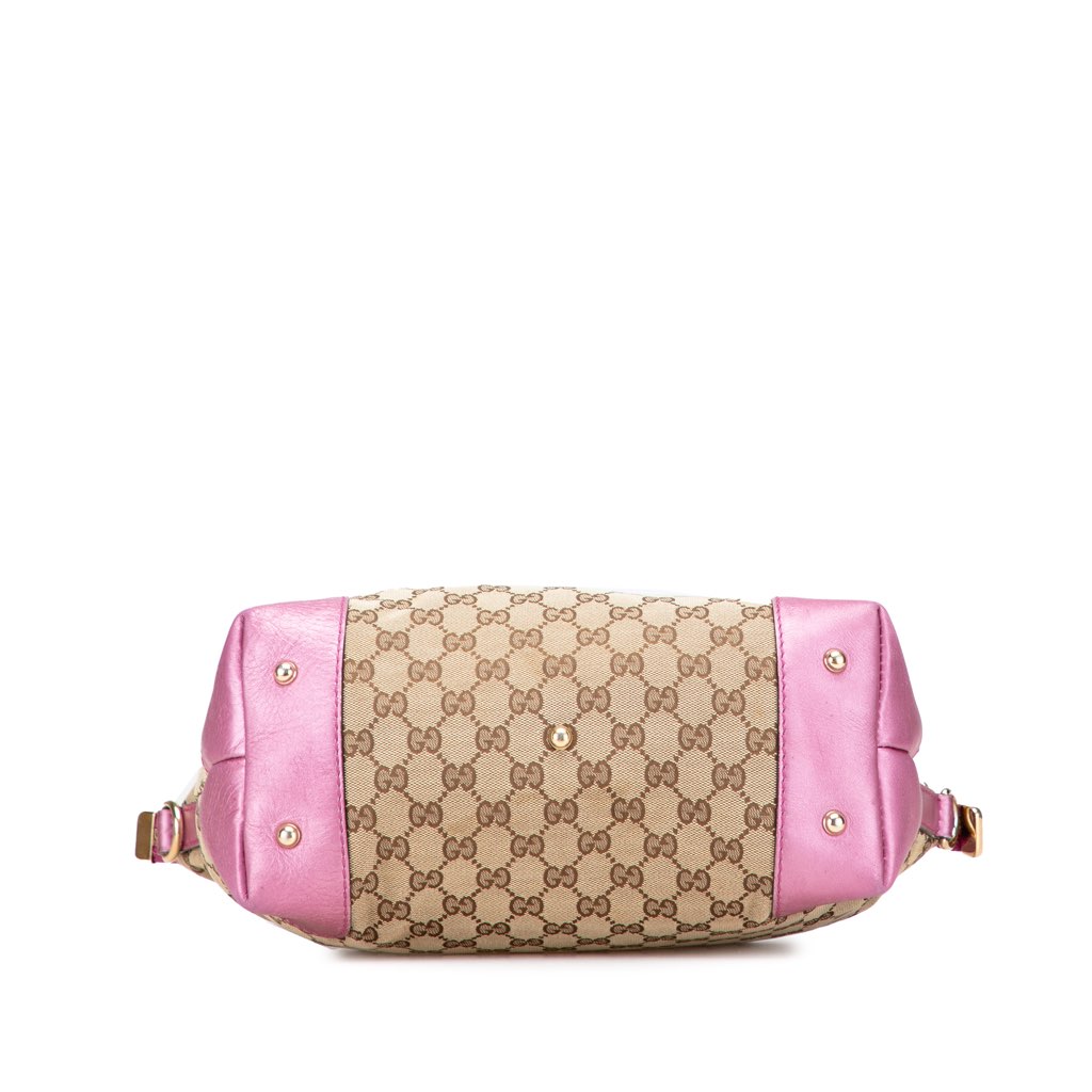 Gucci GG Canvas Heart Bit Satchel - 3